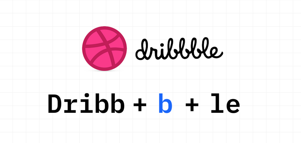 Dribbble name modified by adding extra letter 'B'
