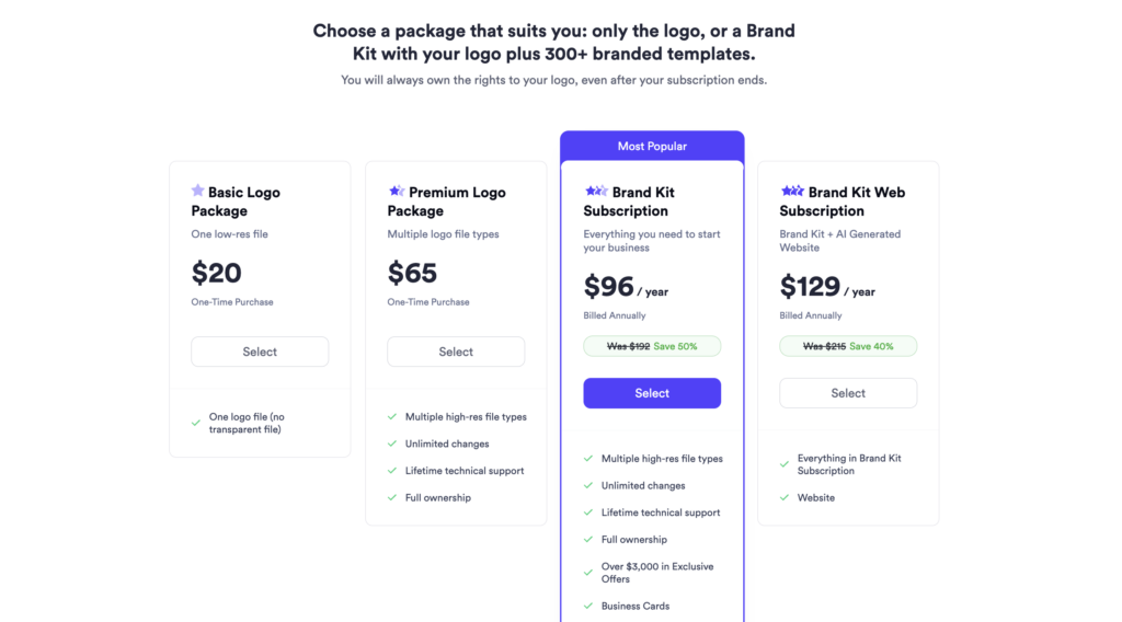 looka-pricing-page